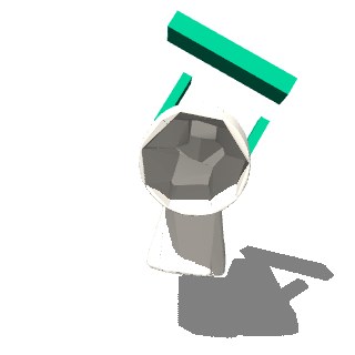 Lamp, posterior grasp at pose sample 4: lifted